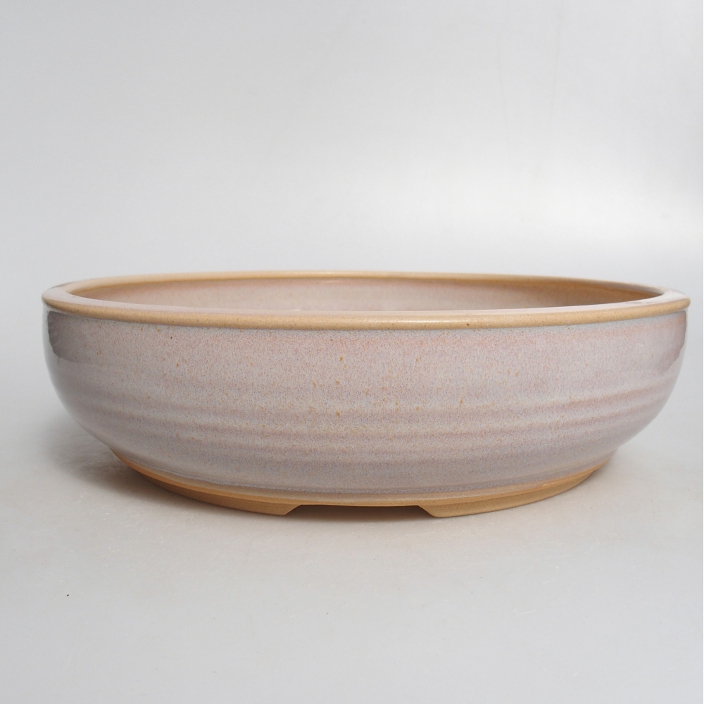 Ciotola bonsai in ceramica 26 x 26 x 7 cm, colore beige