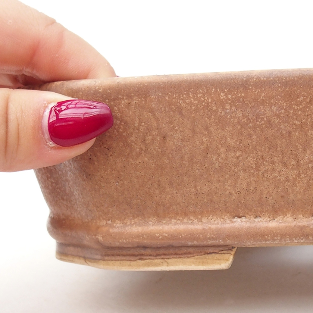 Ciotola per bonsai in ceramica 17,5 x 14 x 4,5 cm, colore diverso