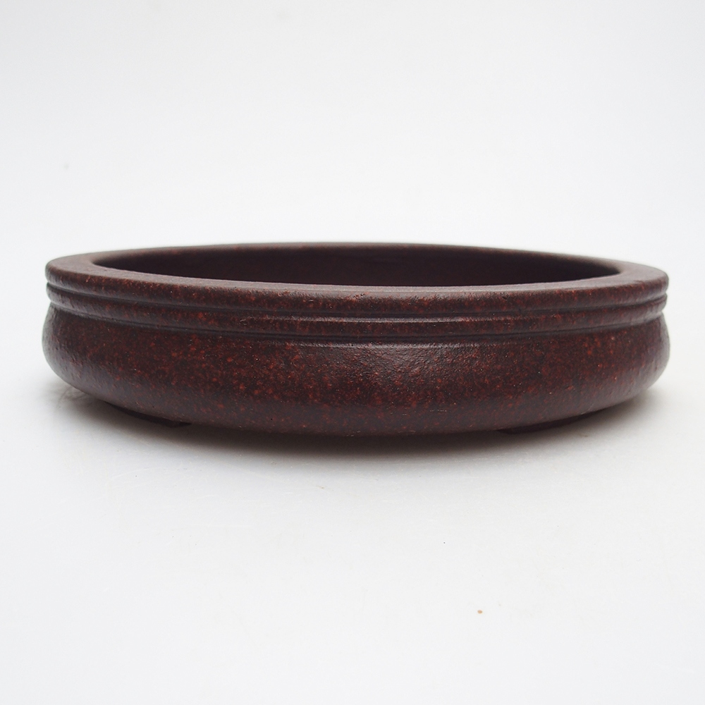 Ciotola 16 x 16 x 3,5 cm marrone-rosso