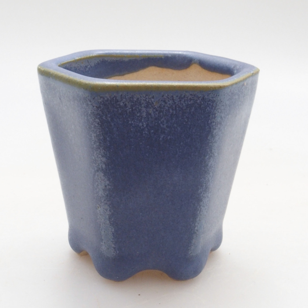 Ciotola per mini bonsai 5 x 4,5 x 5 cm, colore blu