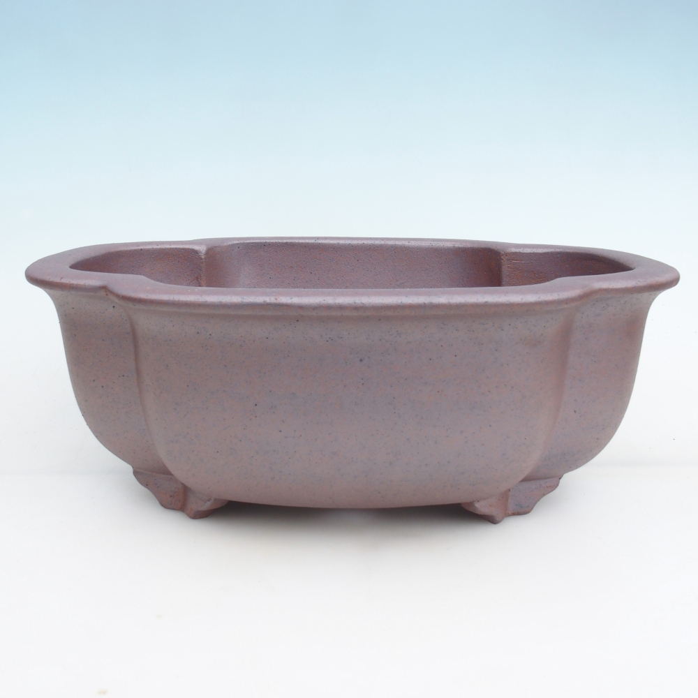 Ciotola bonsai in ceramica 39,5 x 30 x 14,5 cm , colore metallo - SOLO RITIRO PERSONALE o trasporto su pallet