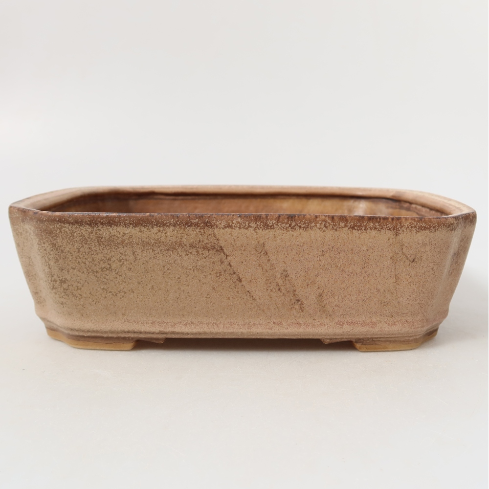 Vaso da bonsai in ceramica 21,5 x 18 x 6 cm, colore rosa
