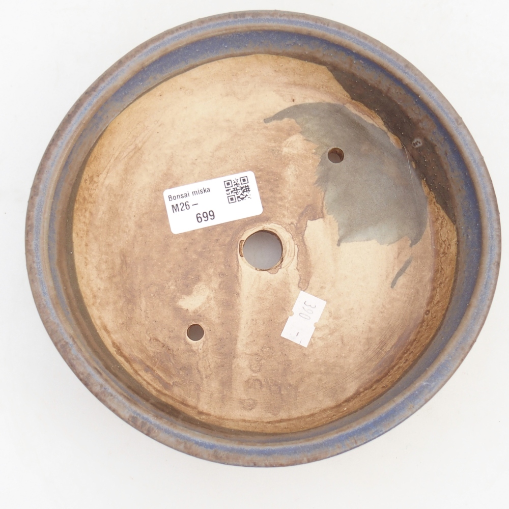 Ciotola bonsai in ceramica 18 x 18 x 5 cm, colore blu