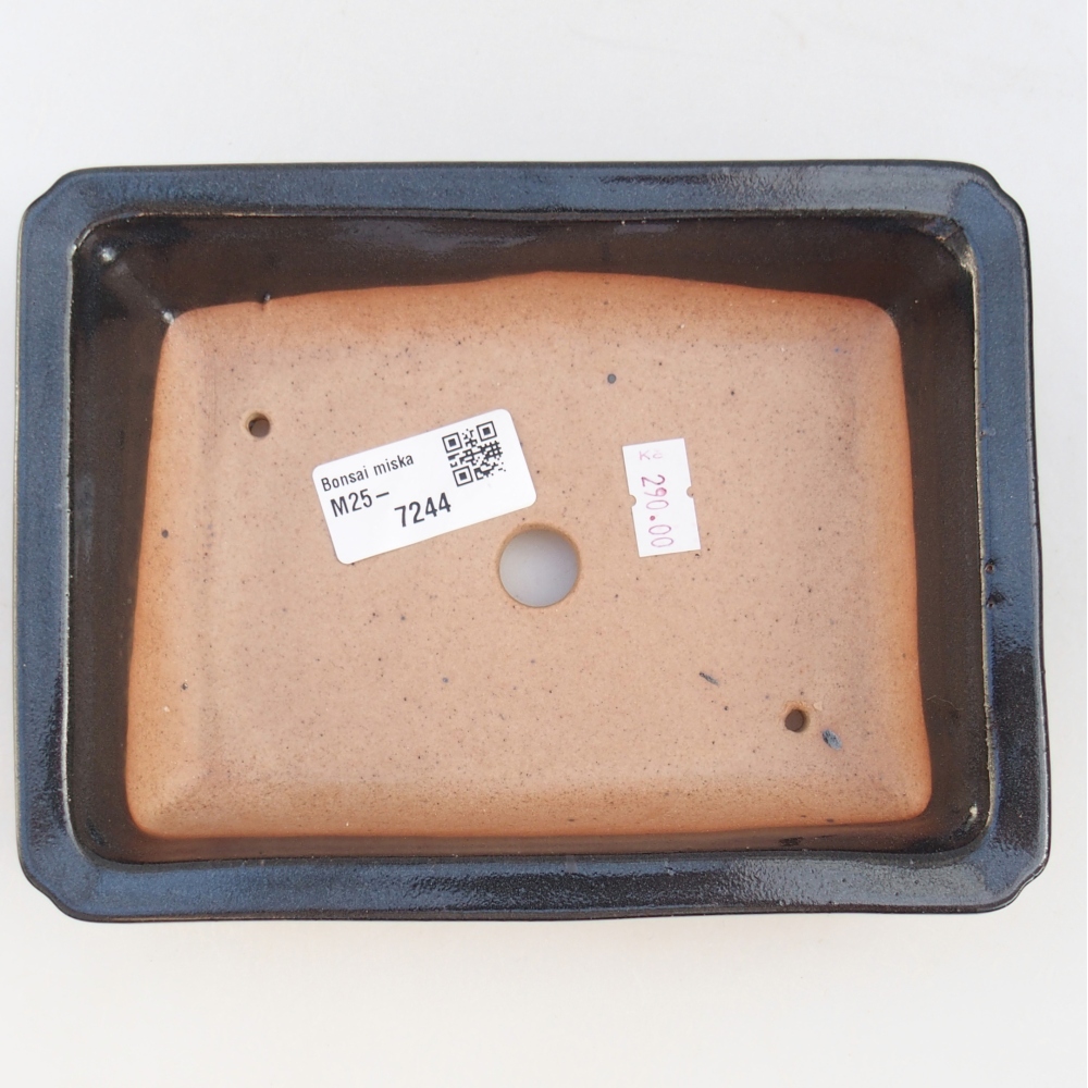 Ciotola bonsai in ceramica 26 x 26 x 8 cm, colore rosso