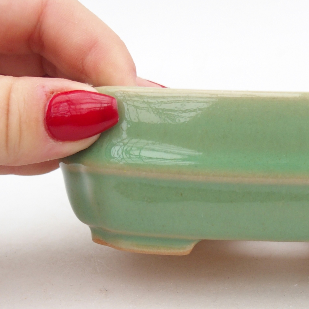 Ciotola bonsai in ceramica 26 x 26 x 8 cm, colore rosso