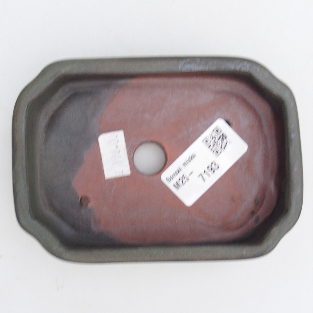 Ciotola bonsai in ceramica 26 x 26 x 8 cm, colore rosso