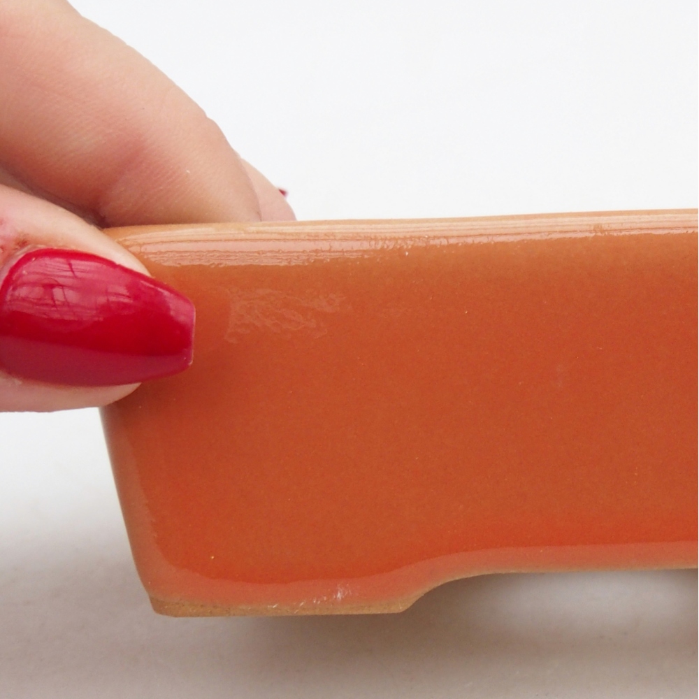 Ciotola bonsai in ceramica 26 x 26 x 8 cm, colore rosso