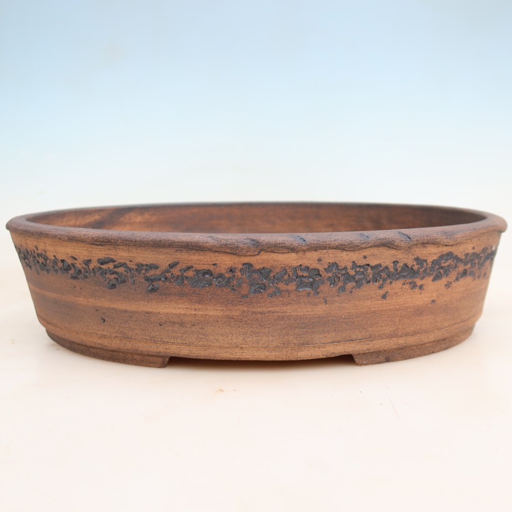Vaso da bonsai in ceramica 38 x 31 x 8,5 cm, colore marrone