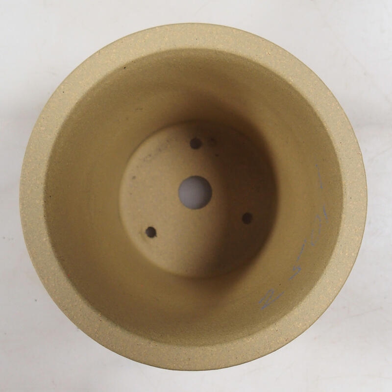 Ciotola per bonsai 10,5 x 10,5 x 10 cm, colore ocra