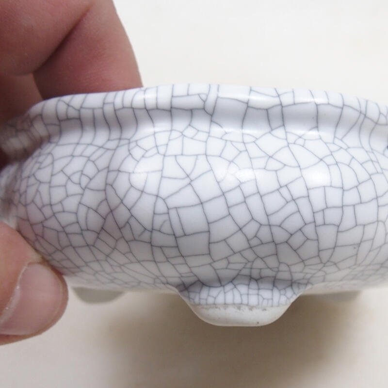 Ciotola bonsai 10,5 x 10,5 x 4 cm, colore raku