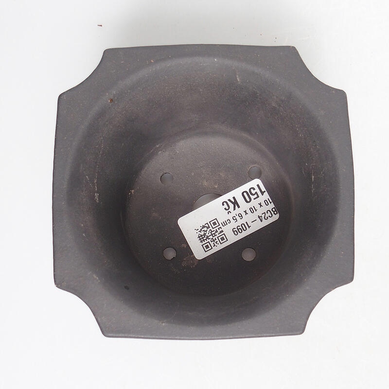 Ciotola per bonsai 10 x 10 x 7 cm, nera