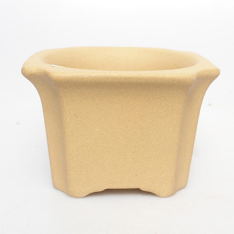 Ciotola bonsai 10 x 10 x 7 cm, colore ocra