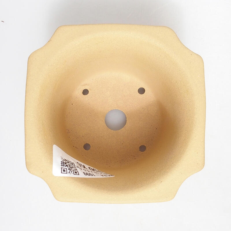 Ciotola bonsai 10 x 10 x 7 cm, colore ocra