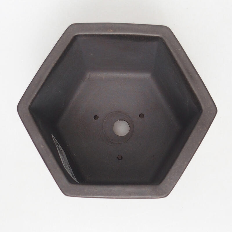 Ciotola bonsai 11 x 10 x 8,5 cm, colore marrone ocra