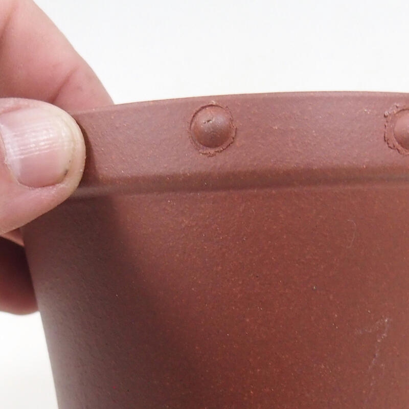 Ciotola bonsai 11 x 11 x 12 cm, colore mattone