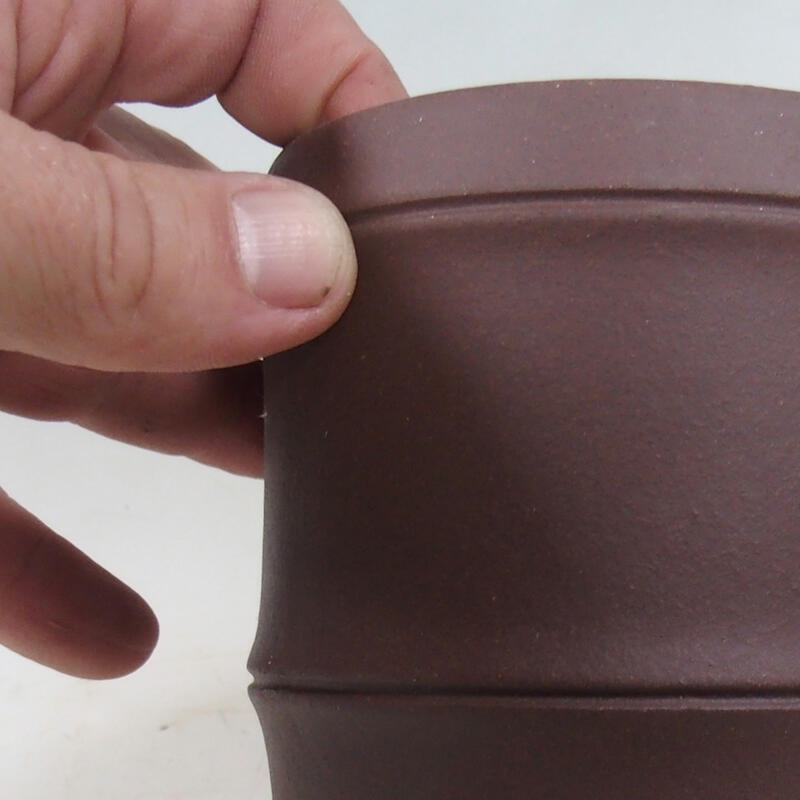 Ciotola per bonsai 11 x 11 x 13 cm, marrone