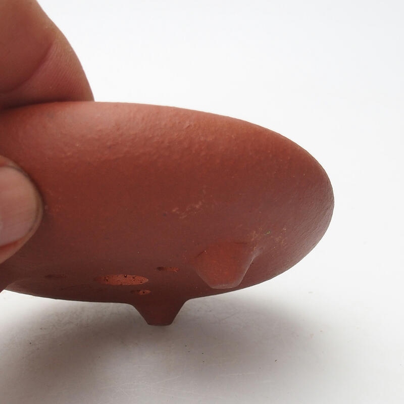 Ciotola bonsai 11 x 11 x 3,5 cm, colore mattone