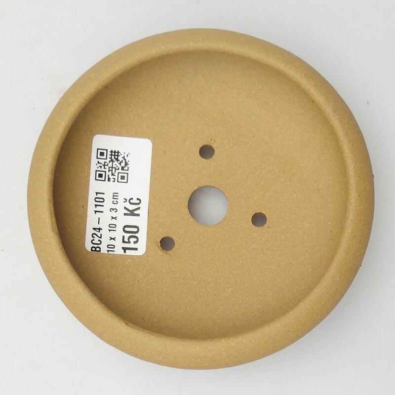 Ciotola bonsai 11 x 11 x 3,5 cm, colore ocra