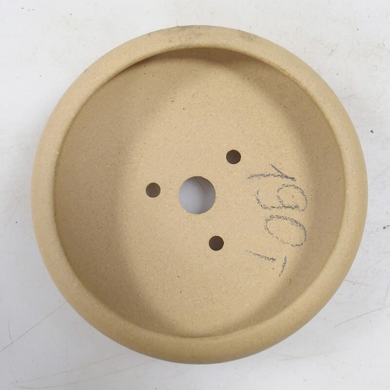 Ciotola bonsai 11 x 11 x 3,5 cm, colore ocra