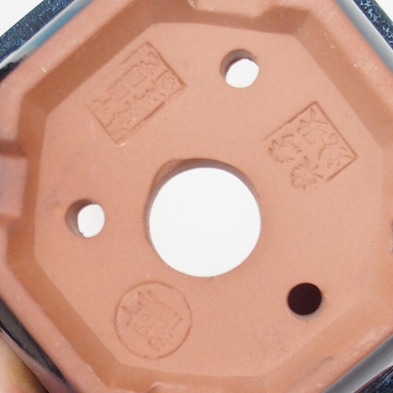 Ciotola bonsai 11 x 11 x 6 cm, colore blu