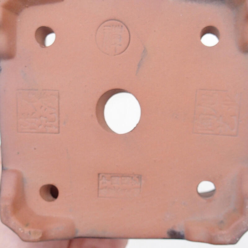 Ciotola per bonsai 12 x 12 x 8 cm, marrone