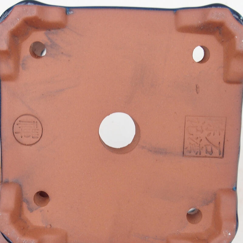 Ciotola per bonsai 12 x 12 x 8 cm, colore blu