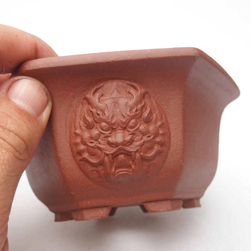 Ciotola bonsai 13 x 12 x 6 cm, colore mattone