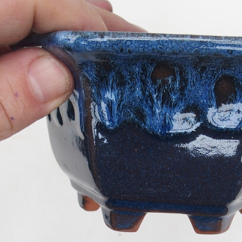 Ciotola bonsai 13 x 12 x 7 cm, colore blu