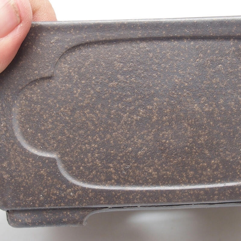 Ciotola bonsai 13 x 13 x 6,5 cm, marrone ocra