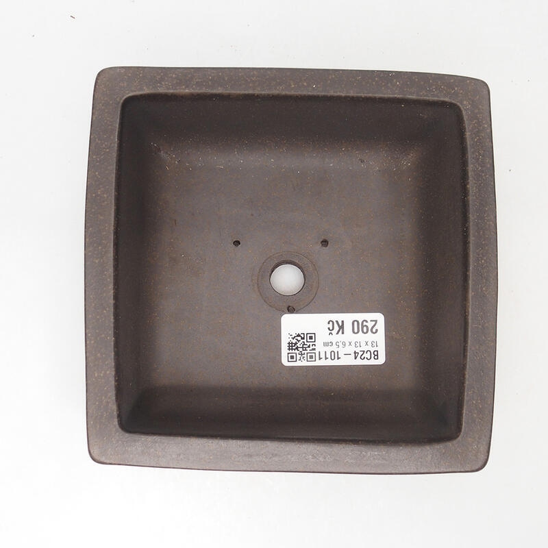 Ciotola bonsai 13 x 13 x 6,5 cm, marrone ocra