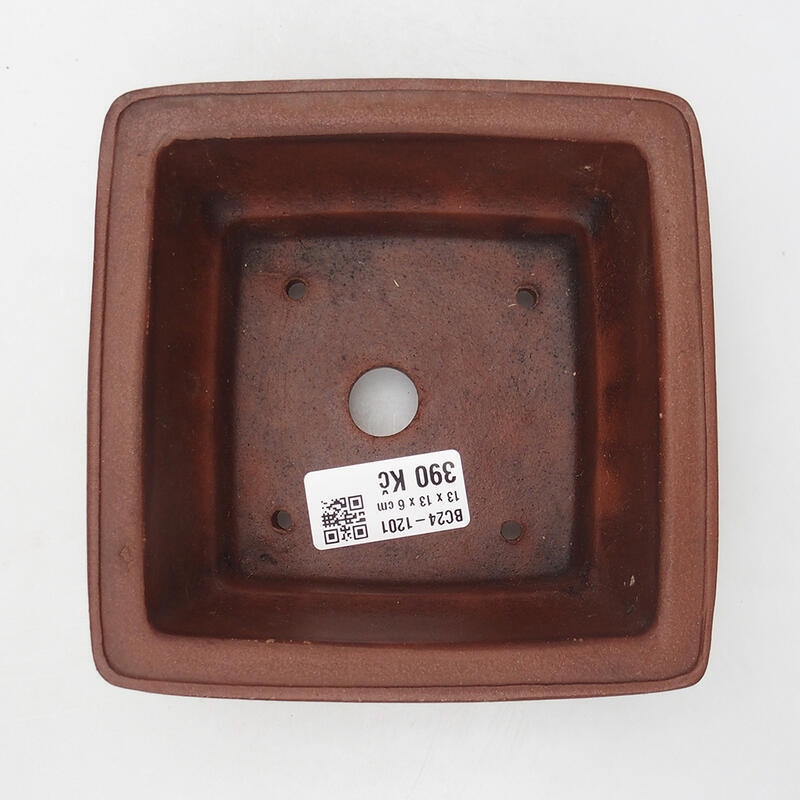 Ciotola per bonsai 13 x 13 x 6 cm, marrone