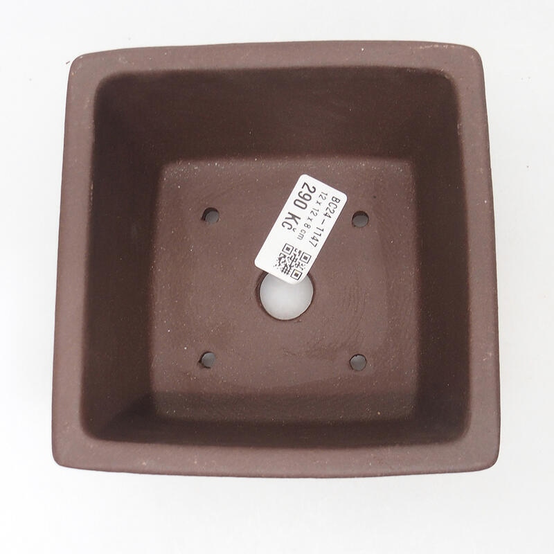 Ciotola per bonsai 13 x 13 x 8 cm, marrone