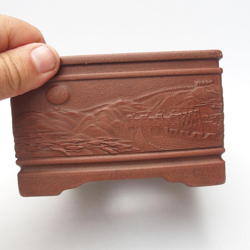 Ciotola per bonsai 13 x 13 x 8 cm, marrone