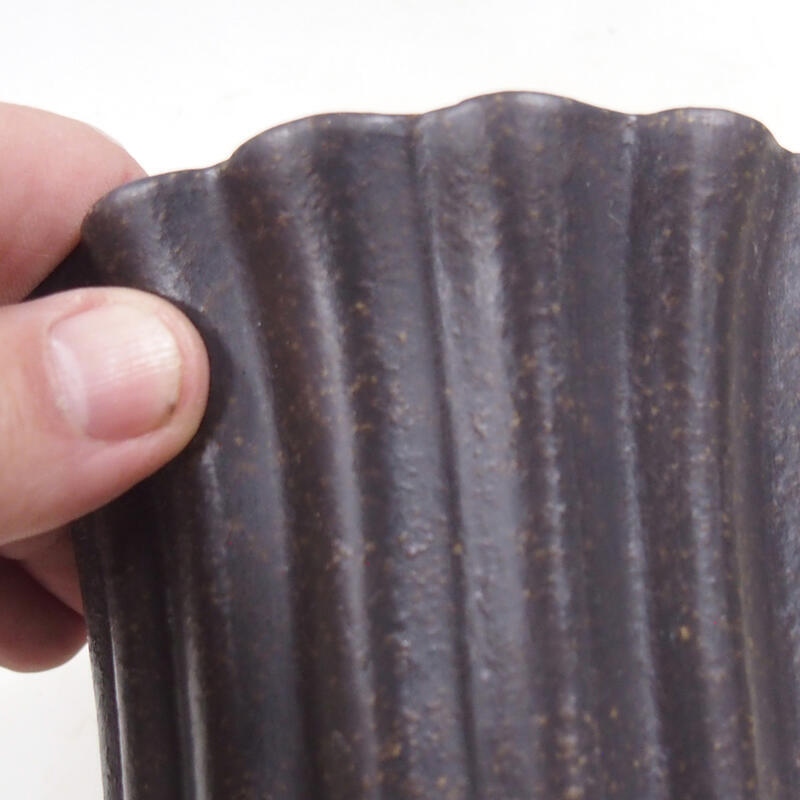 Ciotola per bonsai 13 x 13 x 9,5 cm, marrone