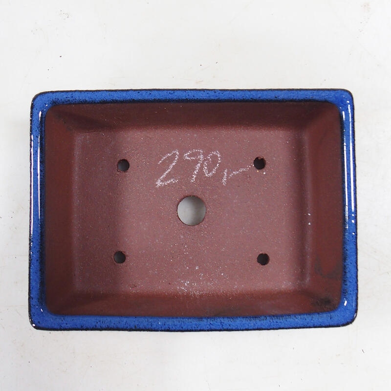 Ciotola bonsai 14,5 x 11 x 4,5 cm, colore blu