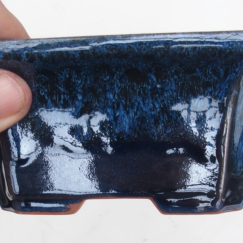 Ciotola per bonsai 14 x 12 x 6 cm, colore blu