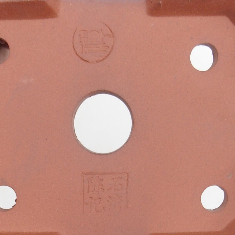 Ciotola bonsai 14 x 12 x 6 cm, colore blu-bianco