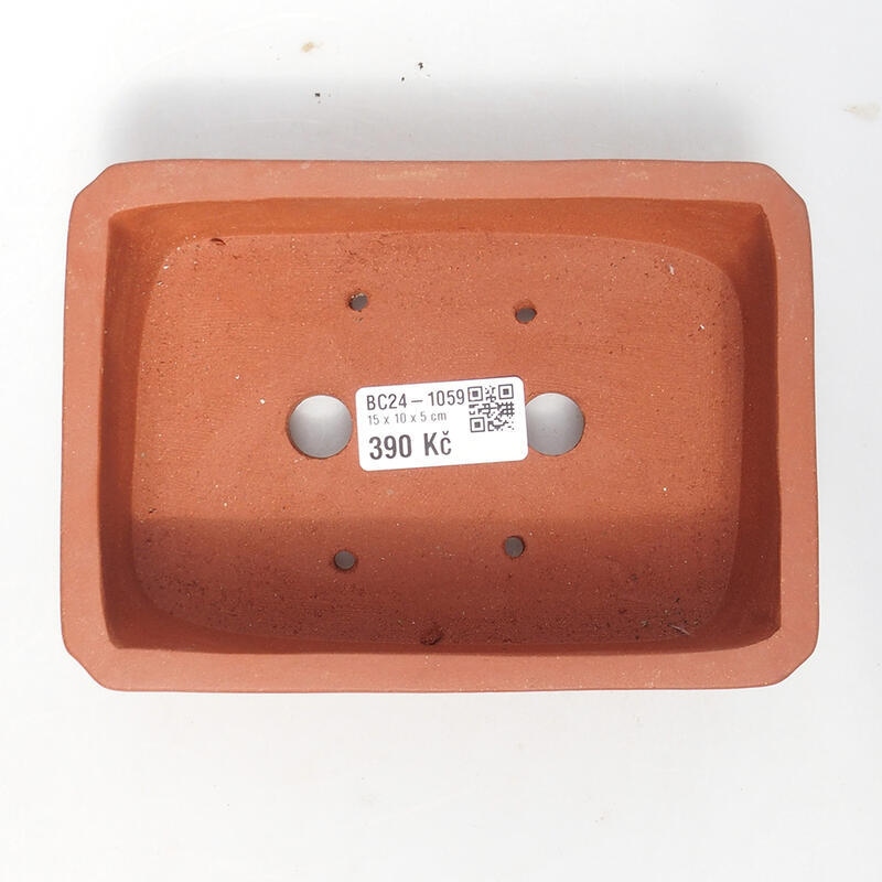 Ciotola per bonsai 15,5 x 11 x 5 cm, colore mattone