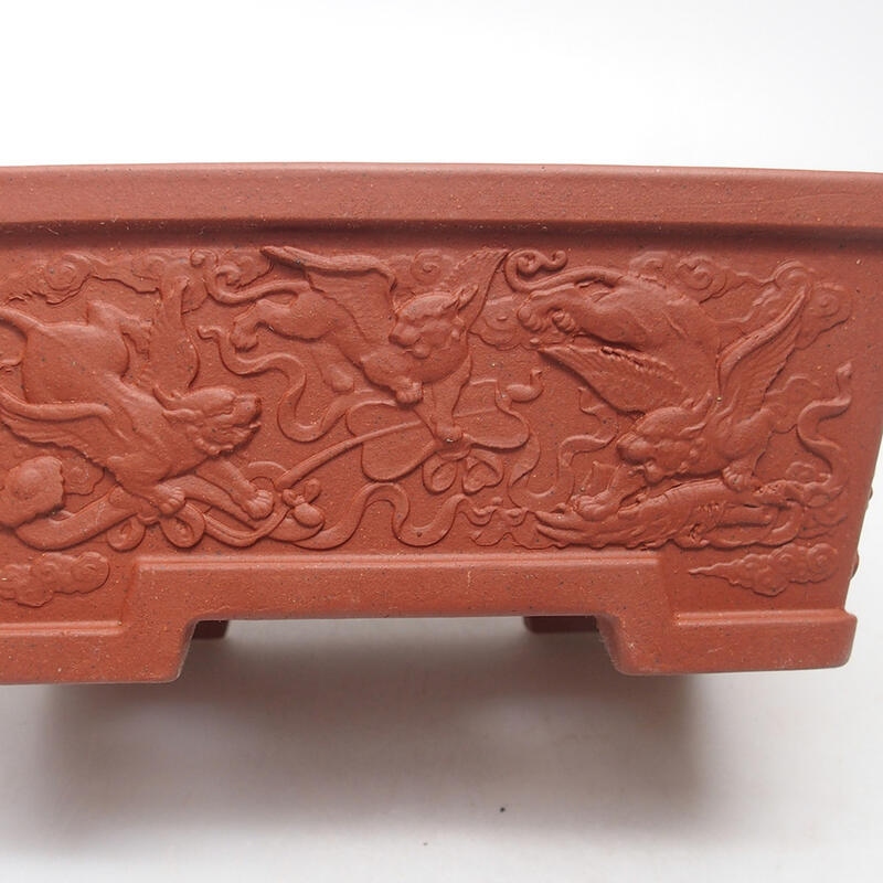 Ciotola bonsai 15,5 x 11 x 6,5 cm, colore mattone