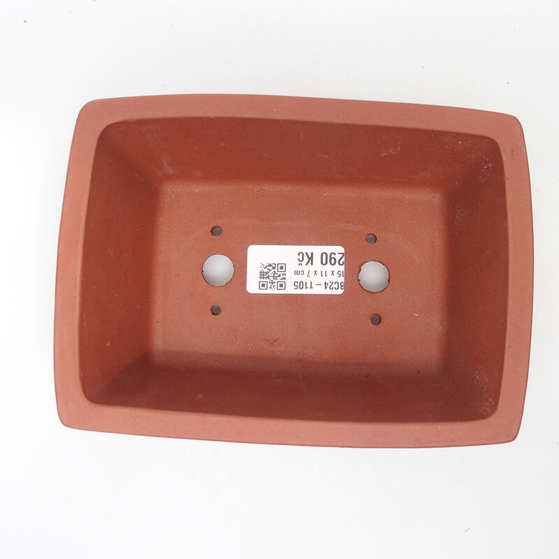 Ciotola bonsai 15,5 x 11 x 6,5 cm, colore mattone