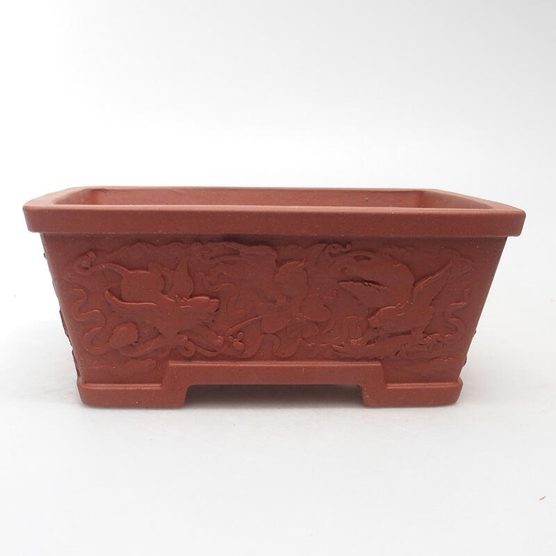 Ciotola bonsai 15,5 x 11 x 6,5 cm, colore mattone