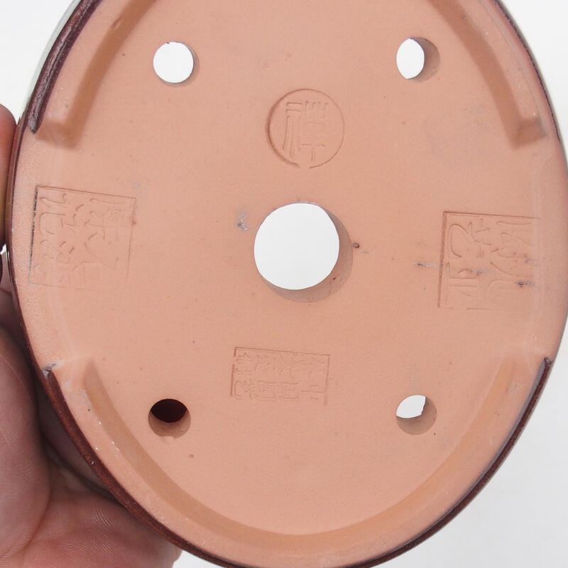 Ciotola per bonsai 15,5 x 13 x 5 cm, marrone