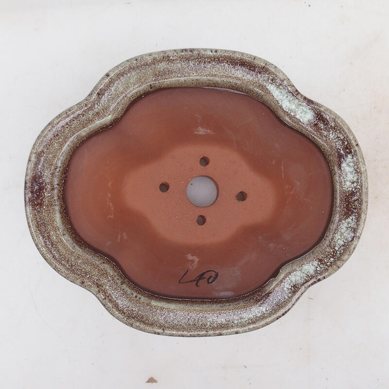 Ciotola per bonsai 15,5 x 13 x 7,5 cm, colore marrone