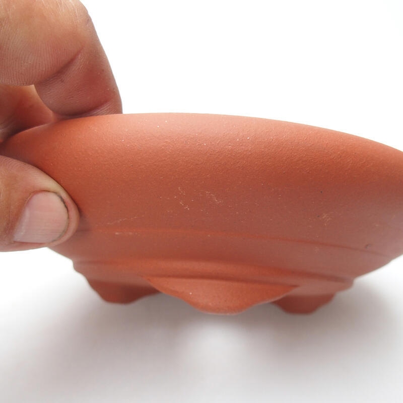 Ciotola per bonsai 15,5 x 15,5 x 4,5 cm, colore mattone