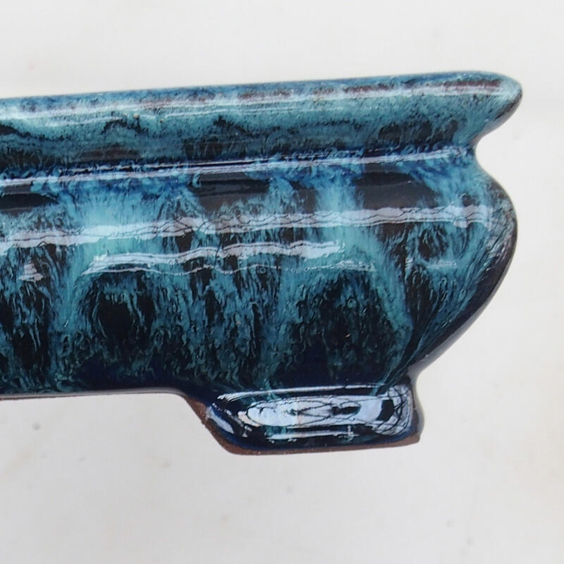 Ciotola per bonsai 15,5 x 15,5 x 5,5 cm, colore blu