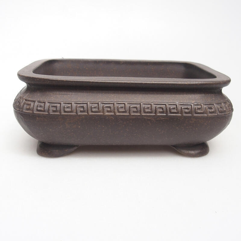 Ciotola per bonsai 15 x 10,5 x 5,5 cm, colore marrone ocra