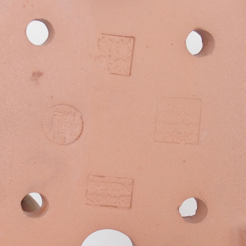 Ciotola per bonsai 15 x 11 x 4,5 cm, colore grigio bordeaux