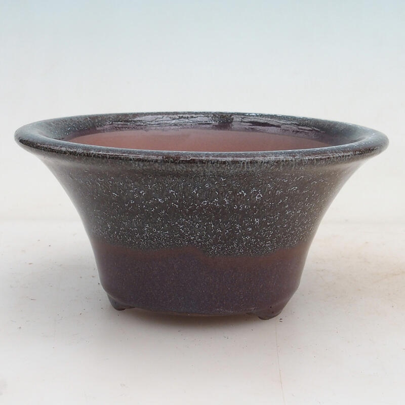 Ciotola per bonsai 15 x 15 x 7 cm, colore grigio bordeaux