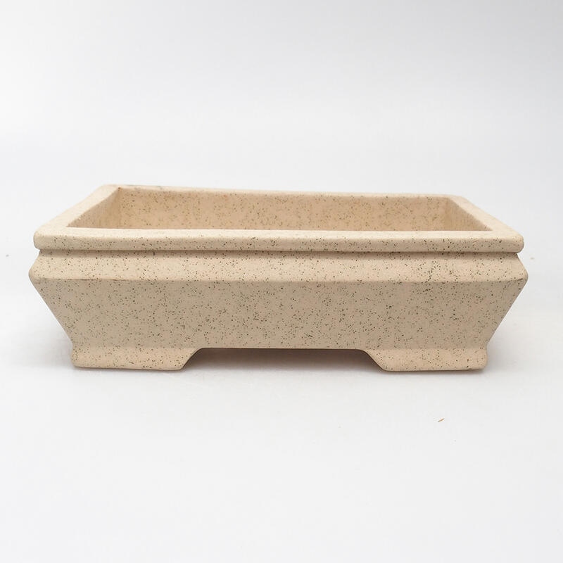 Ciotola per bonsai 16,5 x 11,5 x 5 cm, colore beige
