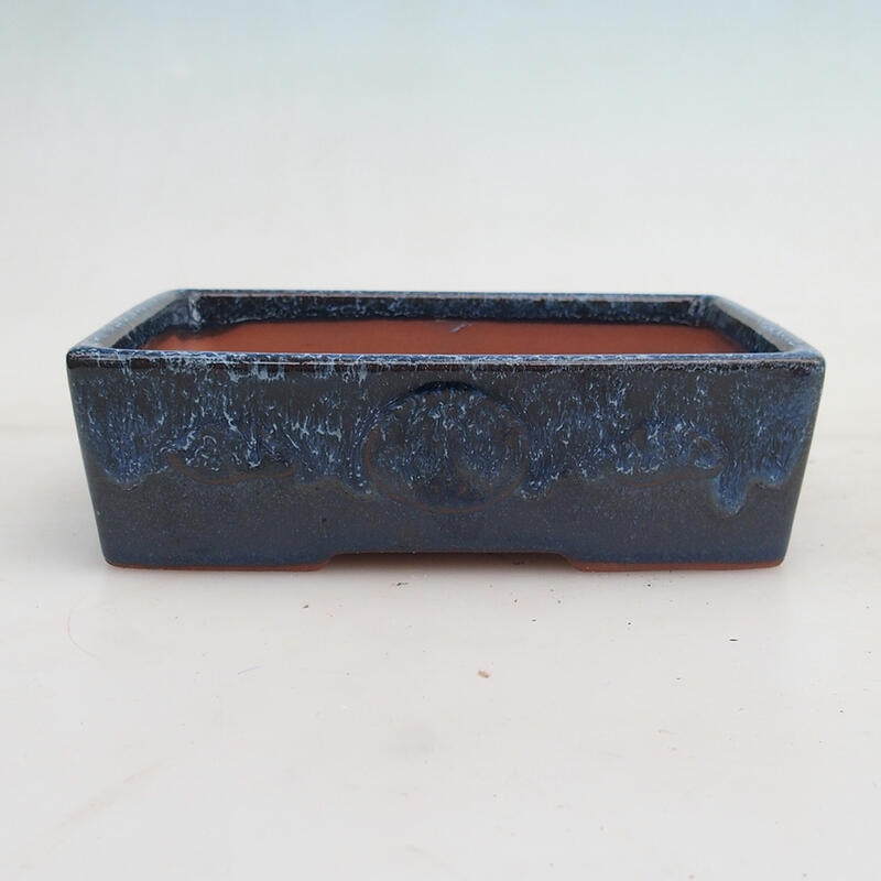 Ciotola bonsai 16 x 11,5 x 4,5 cm, colore blu